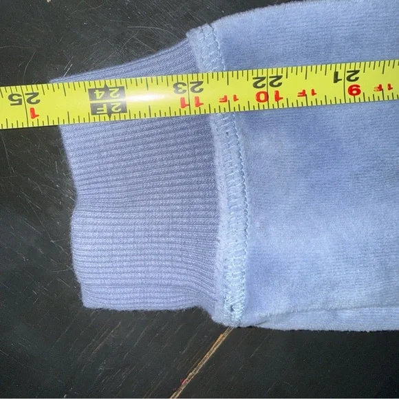 Playboy for Pacsun Y2K Baby Blue Zip-Up Hoodie with Heart Accent - Picture 10 of 10